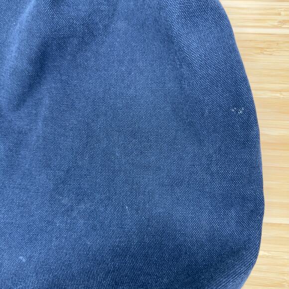 Vintage‎ Nautica Jeans Canvas Bag Blue Denim Big Logo Shoulder Strap Tote Cinch - Picture 5 of 6